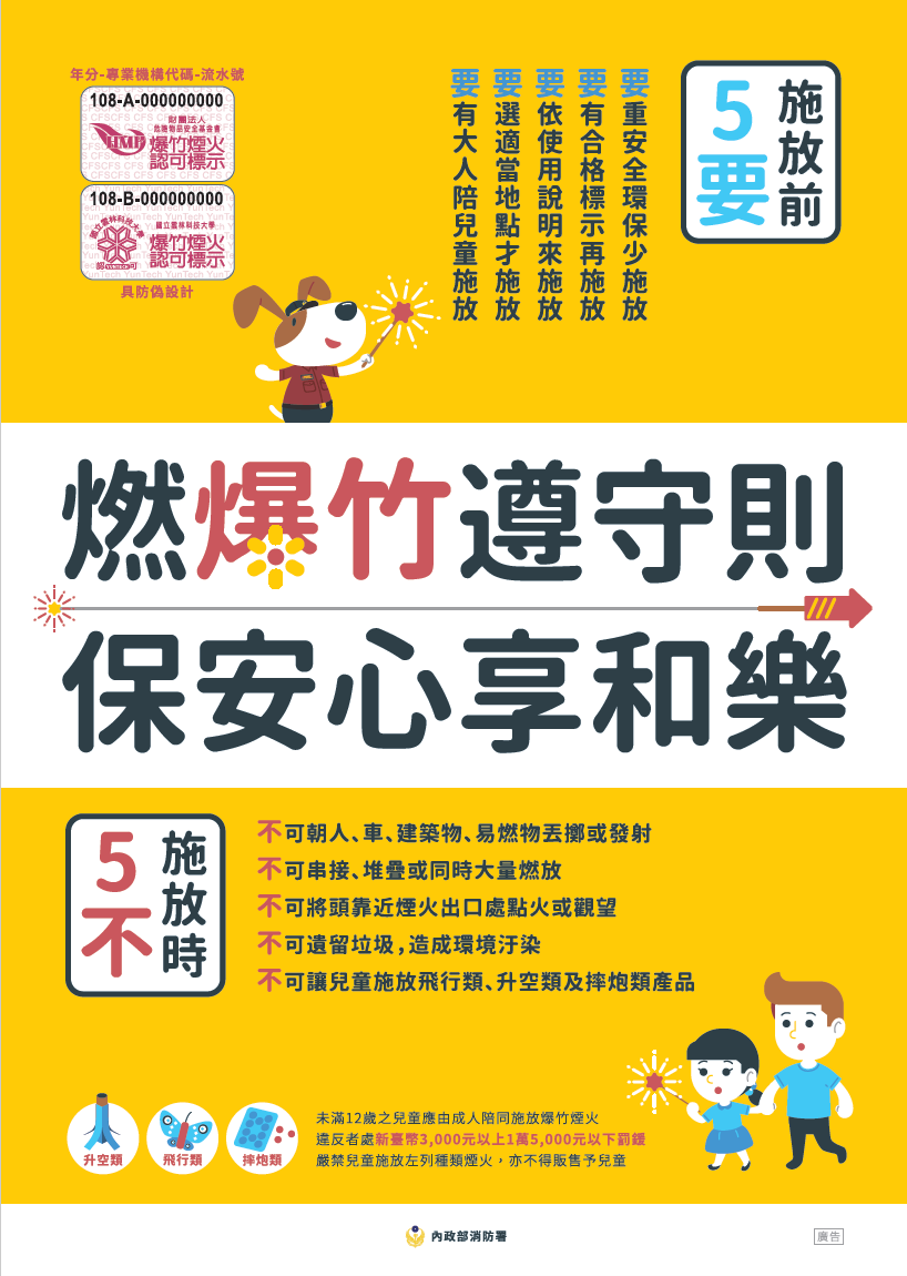 爆竹煙火選購安全宣導(海報)